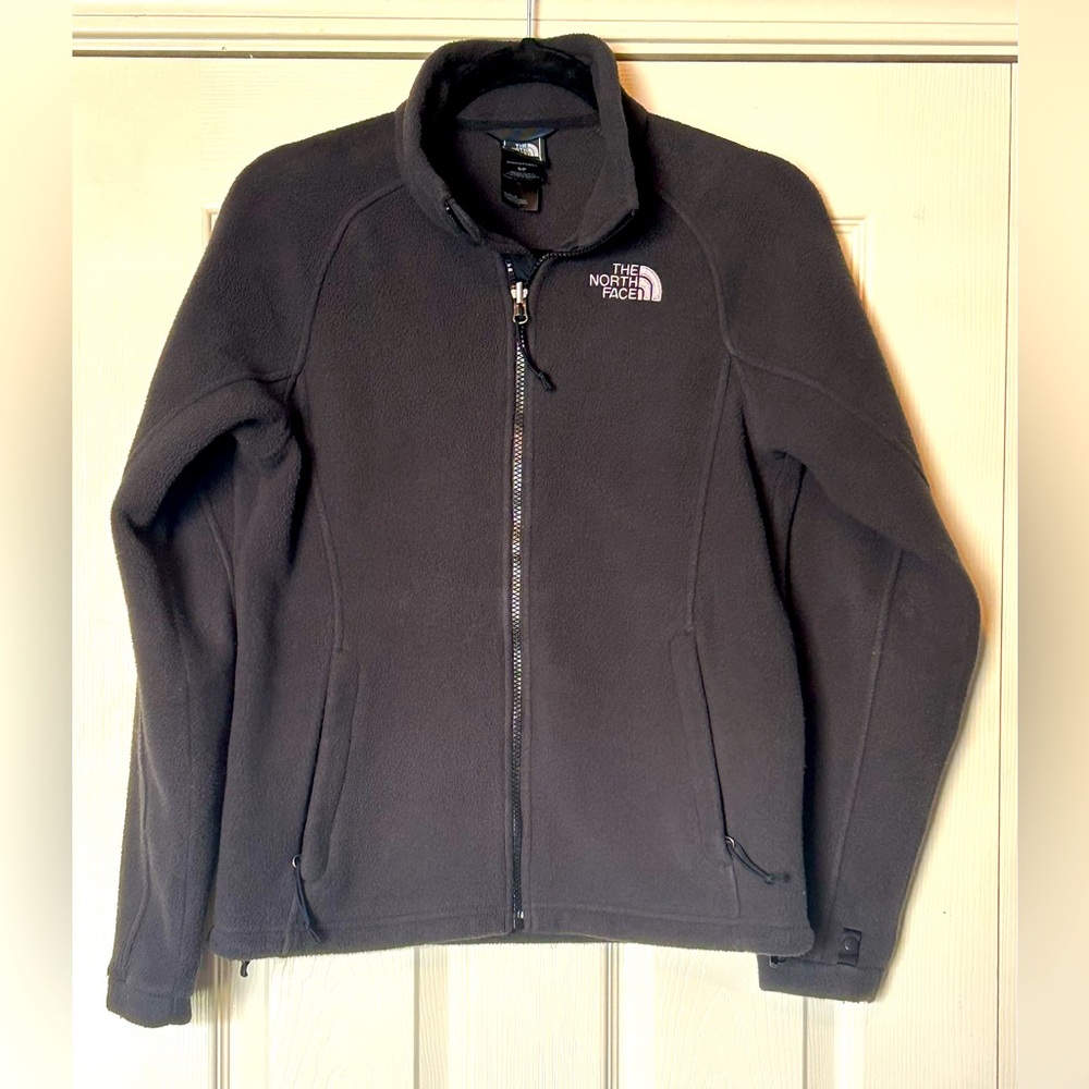 The North Face Charcoal Grey Full Zip Fleece Jacket Size Small Petite